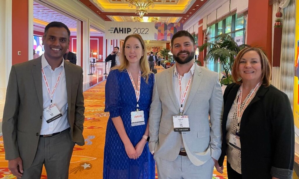 From left to right: Bismoy Beura, Krystyna Chmura, Andrew Wells, and Debbie Rieger