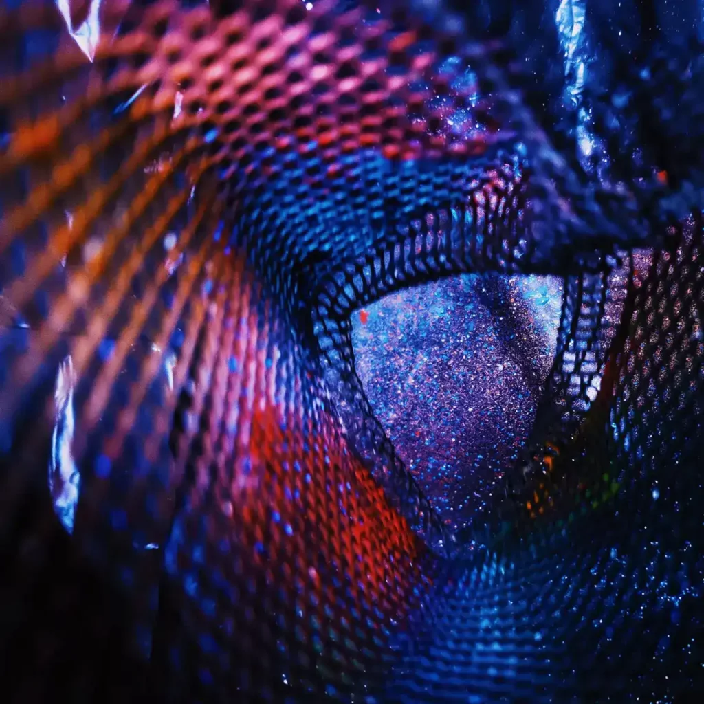 spinning mesh galaxy