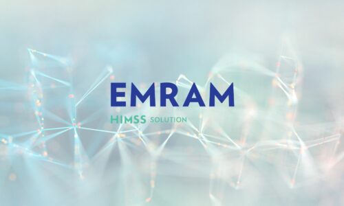 EMRAM logo overlaid on data rhizome