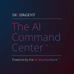 Brand banner showing the DIVURGENT logo and the title 'The AI Command Center' over a blue‑to‑red gradient background.