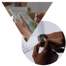 Diagonal Shapes - tablet data wearable technology