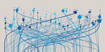 dig data swooping lines - AdobeStock_263690610